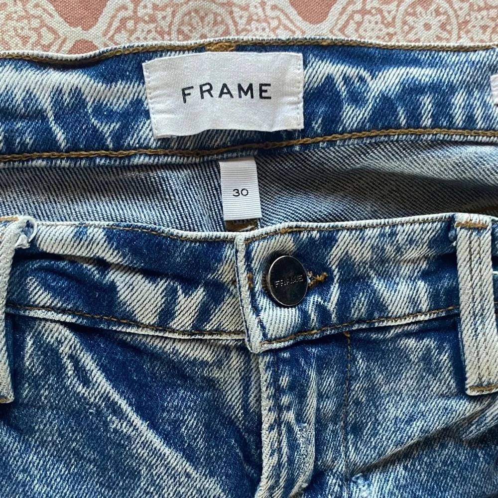 Frame Denim Women's Light Blue Distressed Cropped Jeans Le High Skinny Crop - Picture 3 of 9
